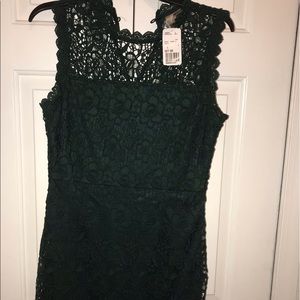 Green Lace Forever 21 Cocktail Dress